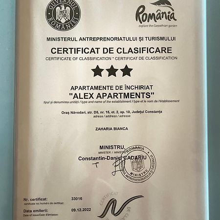 Alex Apartments Năvodari Eksteriør billede